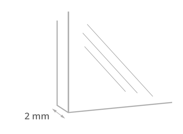Epaisseur de la vitre