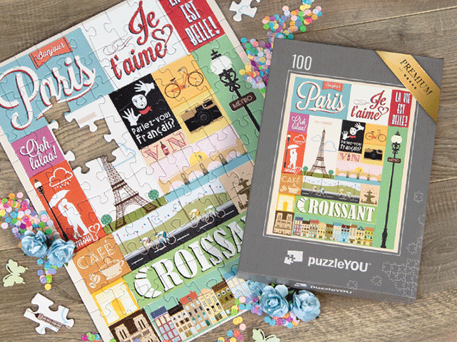 Personnaliser la boîte des collections de puzzles