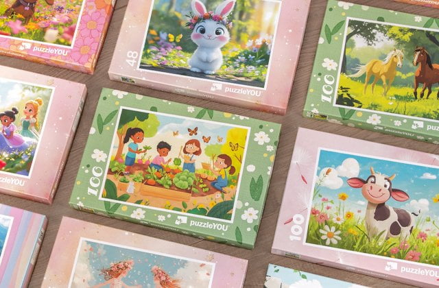 Modèles de puzzles pour petits et grands avec nombre de pièces au choix