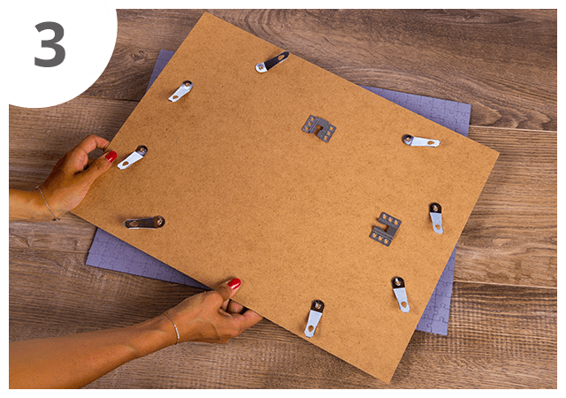 Mode d`emploi cadre pour puzzle 3ème étape