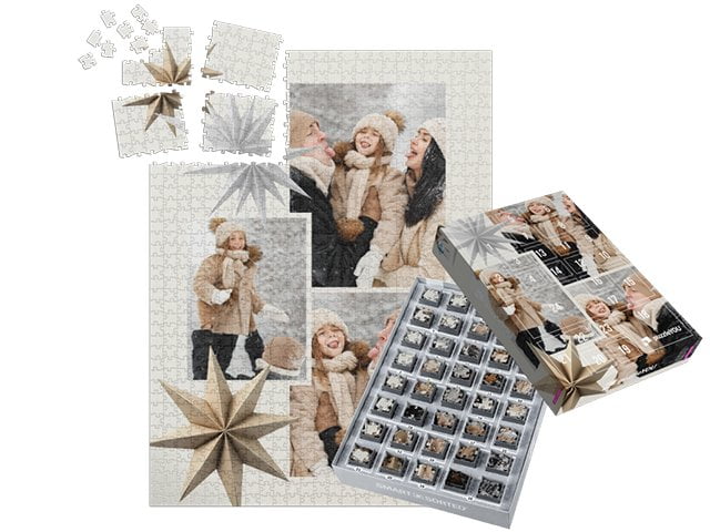 Calendrier de l'Avent Puzzle – Boîtes avec photo du puzzle