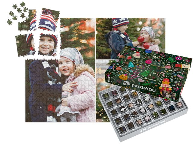 Calendrier de l'Avent Puzzle – Boîtes avec photo du puzzle