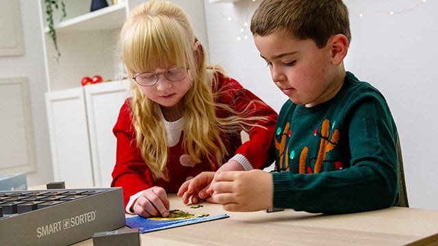 Le cadre adapté au puzzle du calendrier de l'Avent pour enfants