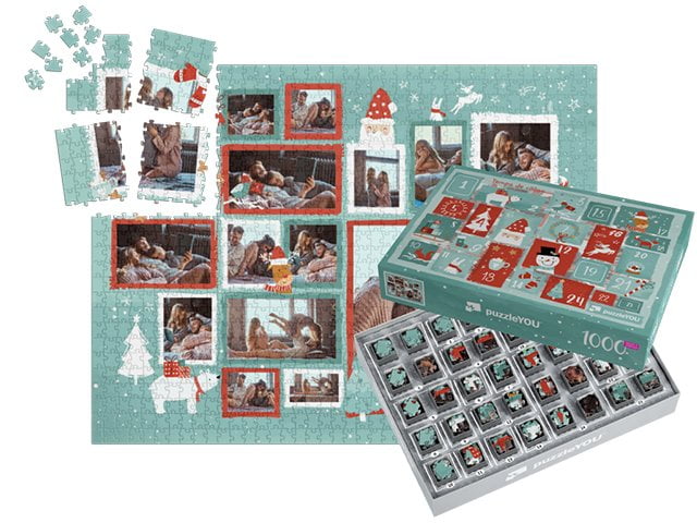 Calendrier de l'Avent Puzzle – Boîtes avec photo du puzzle