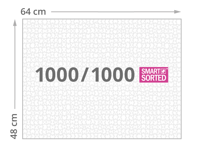 Dimensions du puzzle de 1000 pièces / SMART SORTED
