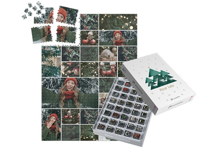 boîtes pour un puzzle calendrier de l’Avent