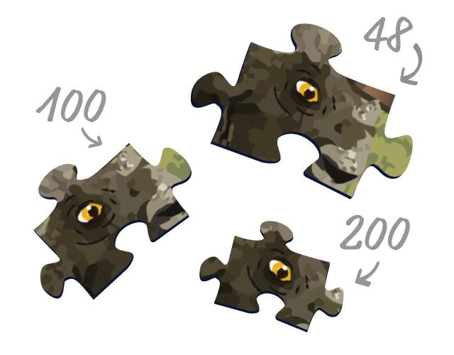 Dimensions des pièces