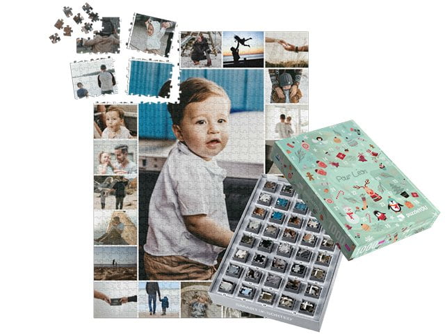 Calendrier de l'Avent Puzzle – Boîtes avec photo du puzzle