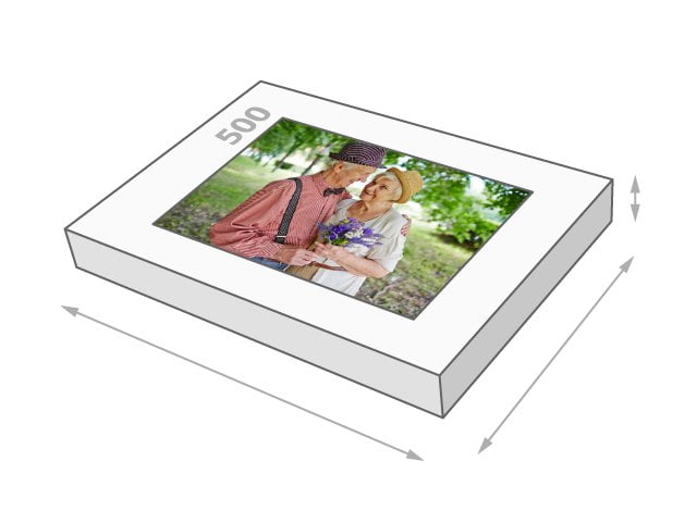 Dimensions de la boîte du puzzle - Puzzle photo 500 pièces